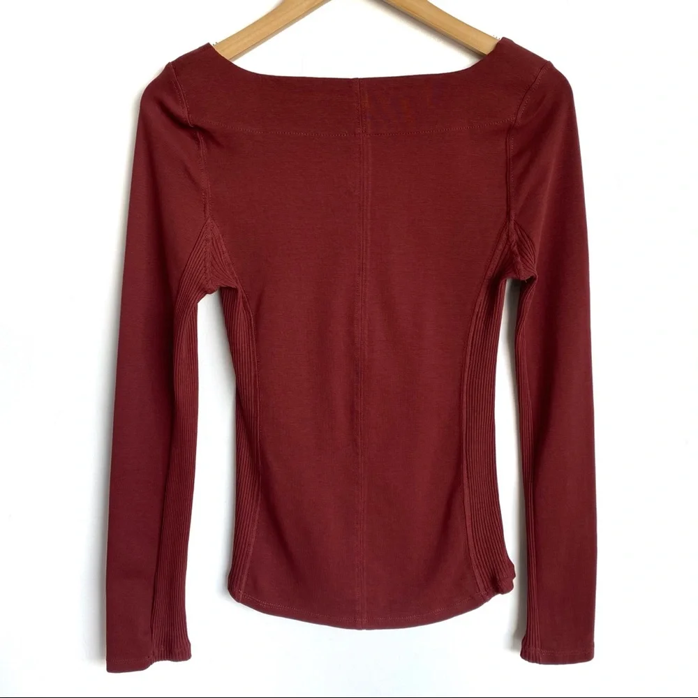 Free People Looking Back Lace Up Top